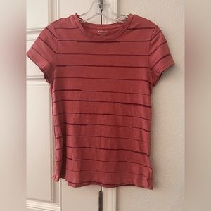New Without Tags Athleta Organic Daily Striped Tee, Small